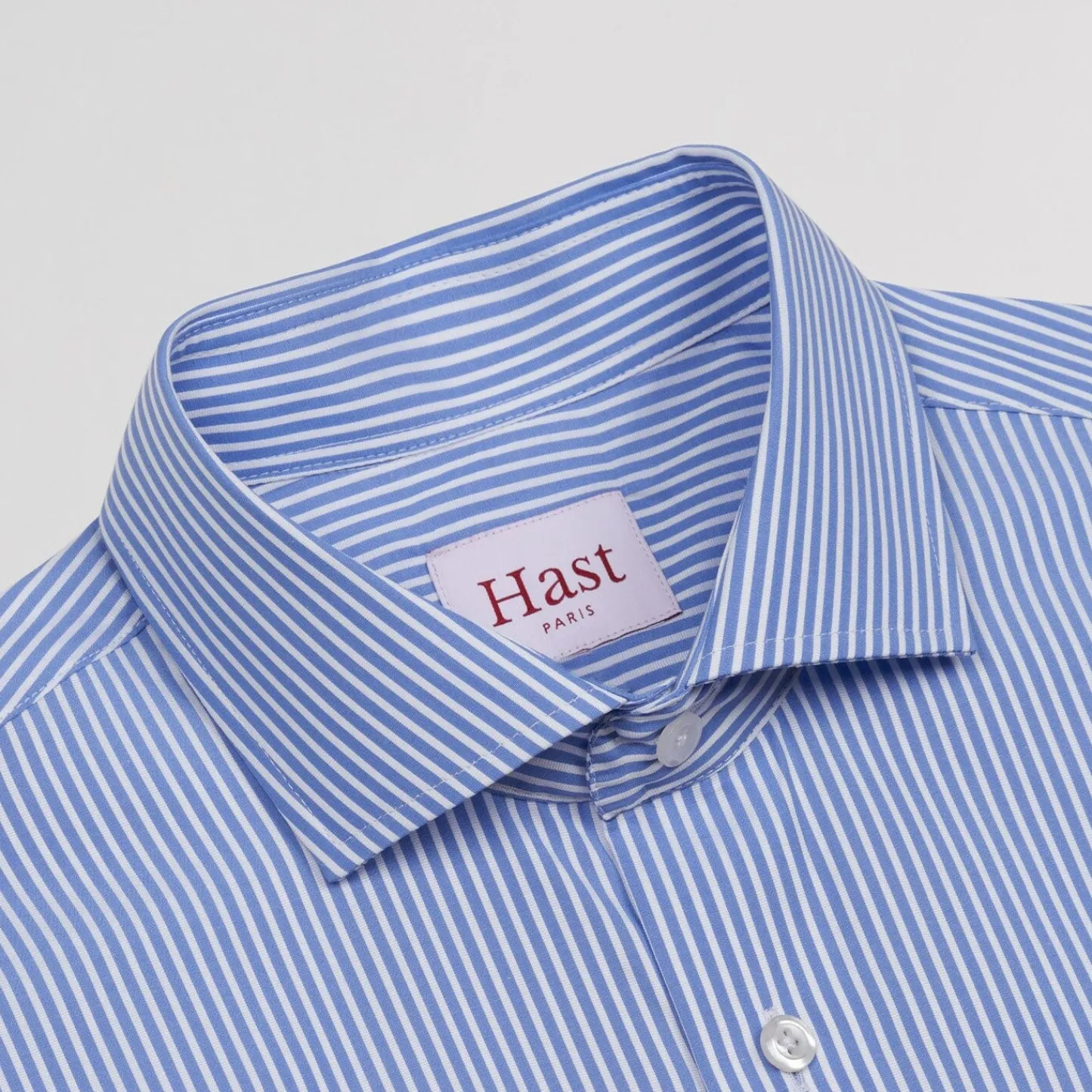HAST Chemise en dobby à rayures bleues> Chemises Bleues | Chemises Formelles