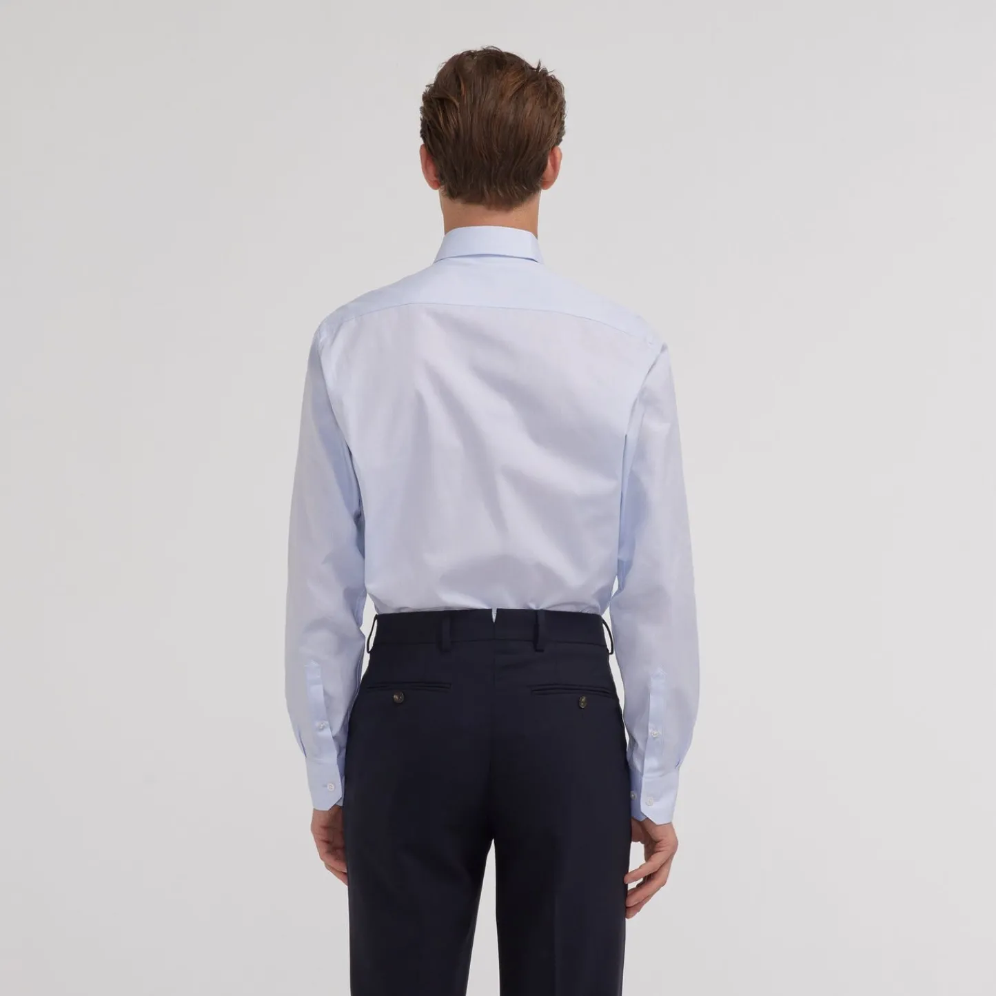 HAST Chemise en fil-à-fil double retors> Classique | Chemises Bleues