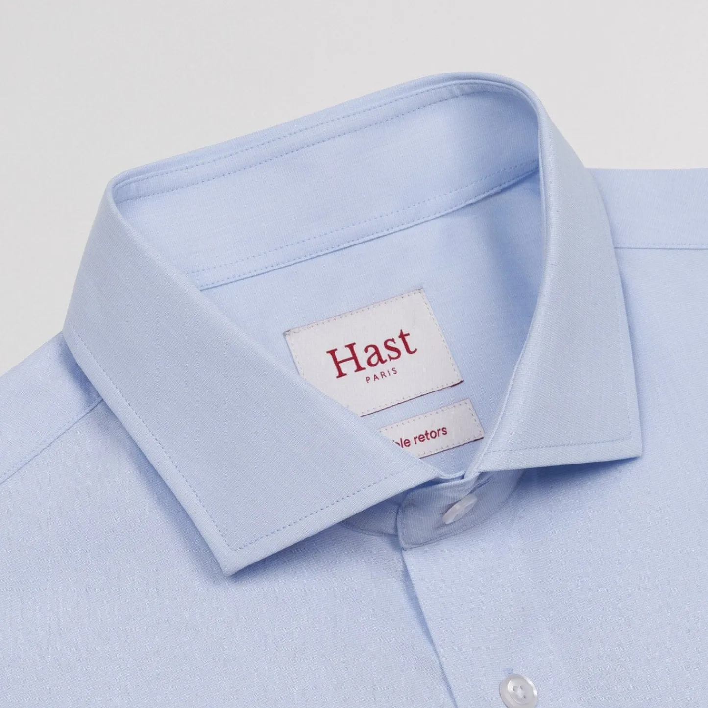 HAST Chemise en fil-à-fil double retors> Classique | Chemises Bleues