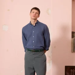 HAST Chemise en lin e> Décontractée | Chemises Bleues
