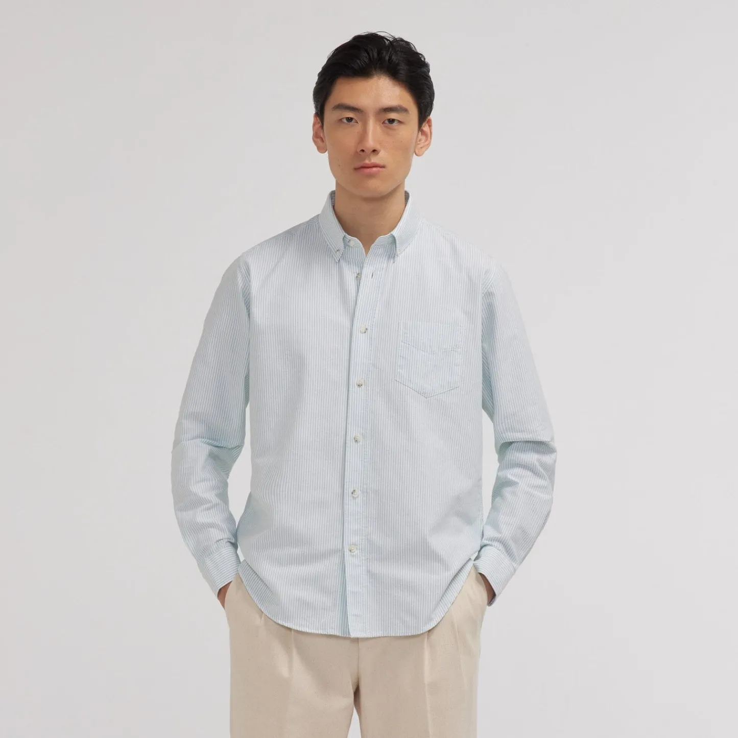 HAST Chemise en oxford à rayures es> Décontractée | Chemises Par Couleurs