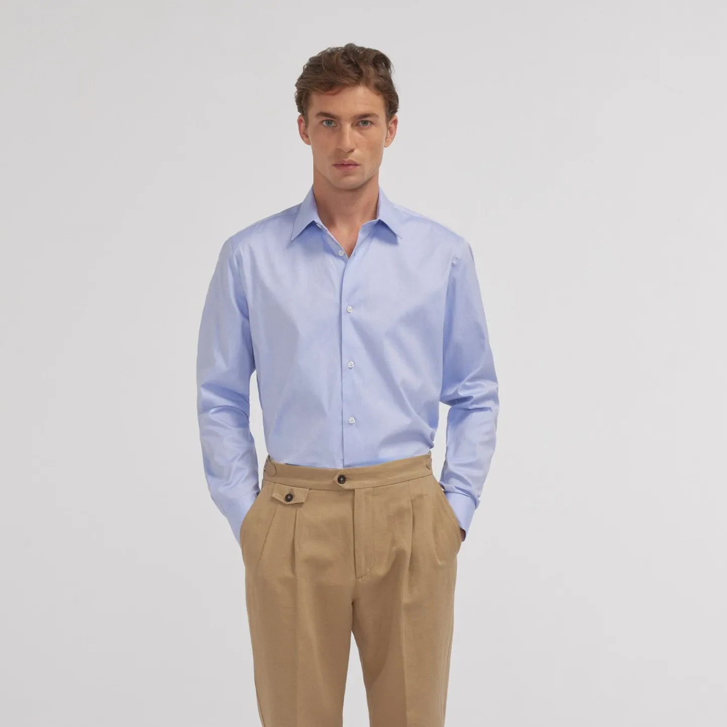 HAST Chemise en oxford double retors e> Classique | Chemises Bleues