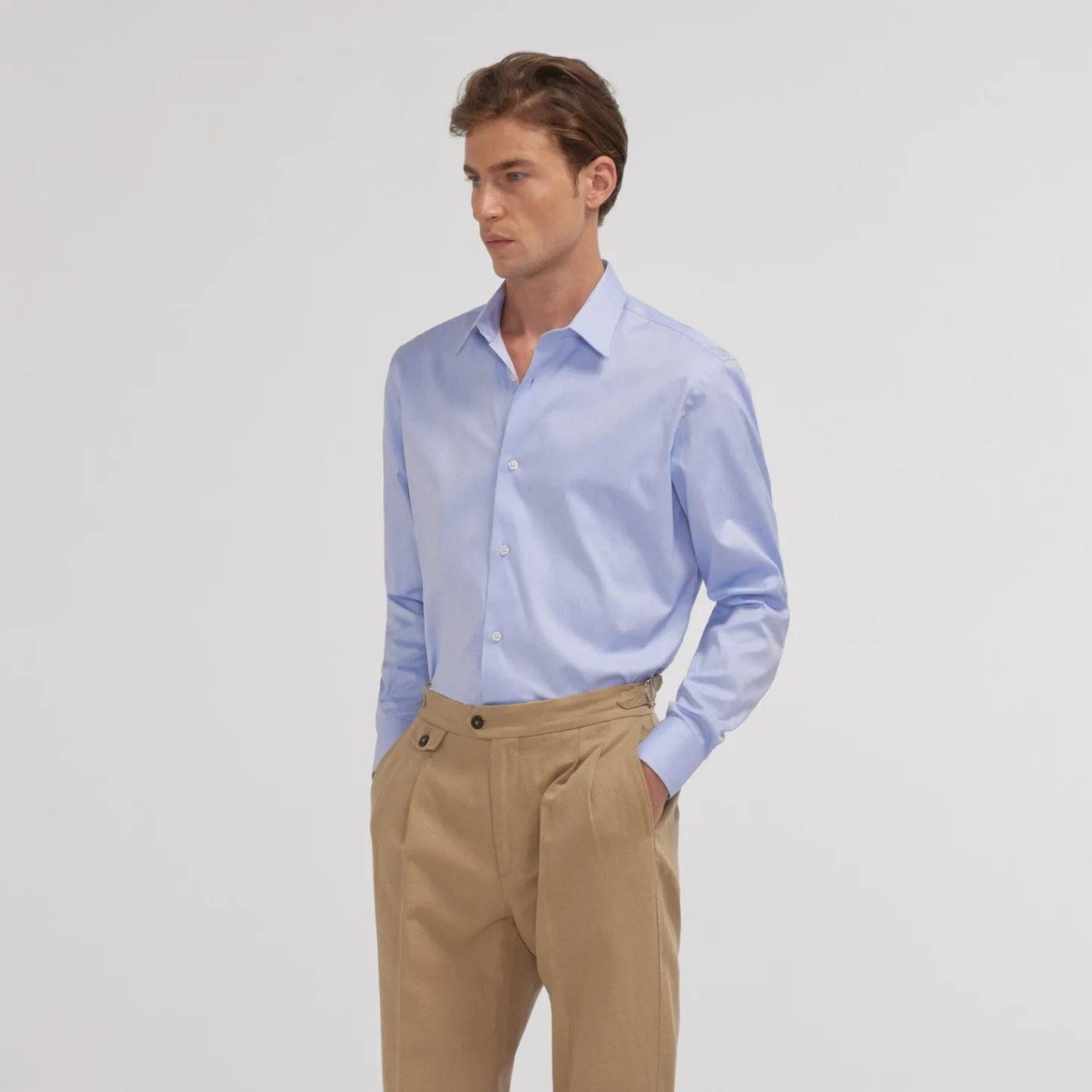 HAST Chemise en oxford double retors e> Classique | Chemises Bleues