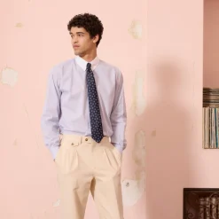 HAST Chemise en popeline à rayures bleues et blanches><noscript><img width=