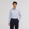HAST Chemise en popeline double retors ciel> Classique | Chemises Bleues