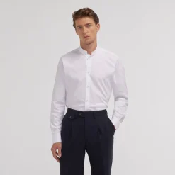 HAST Chemise en popeline double retors blanche> Classique | Chemises Blanches