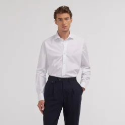 HAST Chemise en popeline double retors he> Les Essentiels | Classique