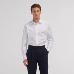 HAST Chemise en popeline double retors he> Les Essentiels | Classique
