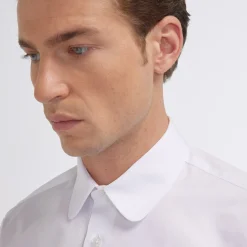 HAST Chemise en popeline double retors blanche> Classique | Chemises Blanches