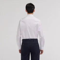 HAST Chemise en popeline double retors blanche><noscript><img width=