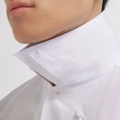 HAST Chemise en popeline double retors blanche><noscript><img width=