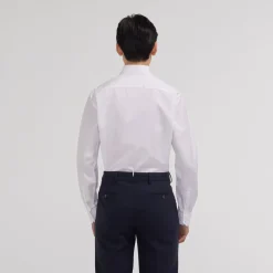 HAST Chemise en popeline double retors blanche><noscript><img width=