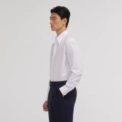 HAST Chemise en popeline double retors blanche><noscript><img width=