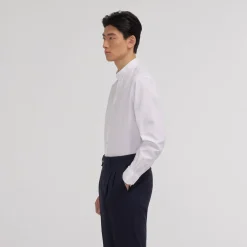 HAST Chemise en popeline double retors blanche><noscript><img width=