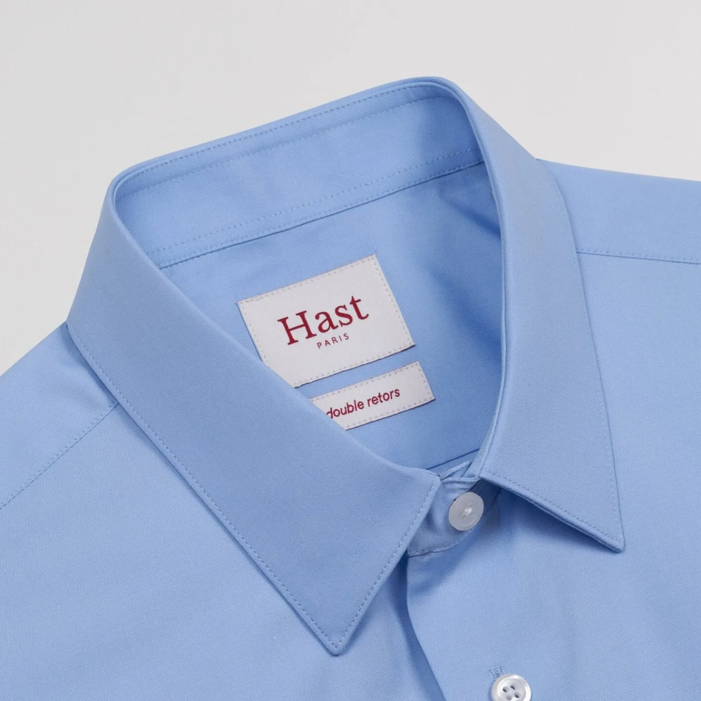 HAST Chemise en popeline double retors e> Classique | Chemises Bleues