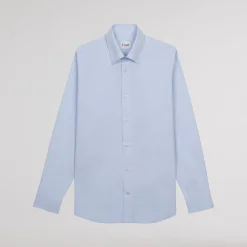 HAST Chemise en popeline double retors bleu ciel><noscript><img width=