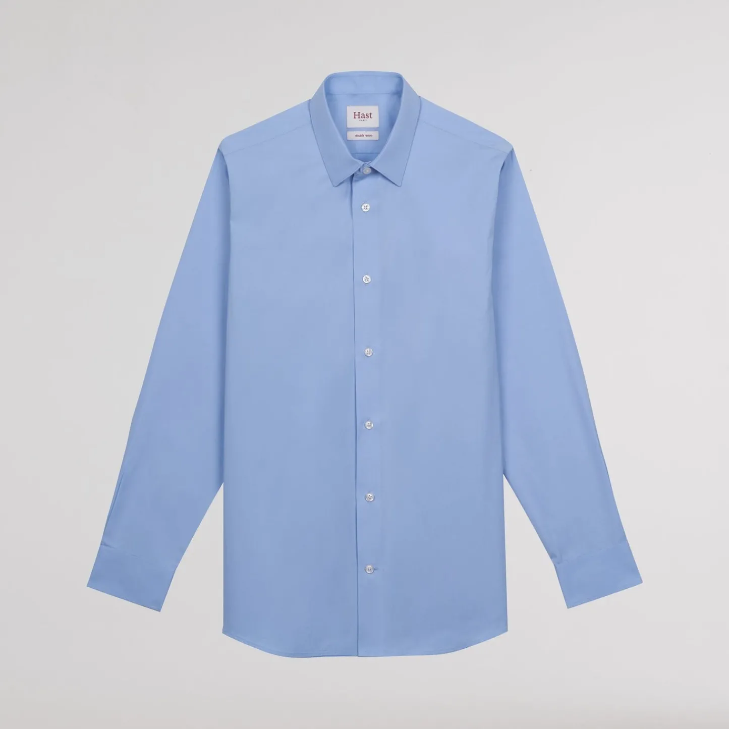 HAST Chemise en popeline double retors e> Classique | Chemises Bleues