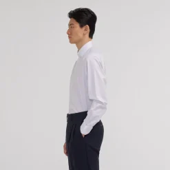 HAST Chemise en twill double retors à fines rayures es><noscript><img width=