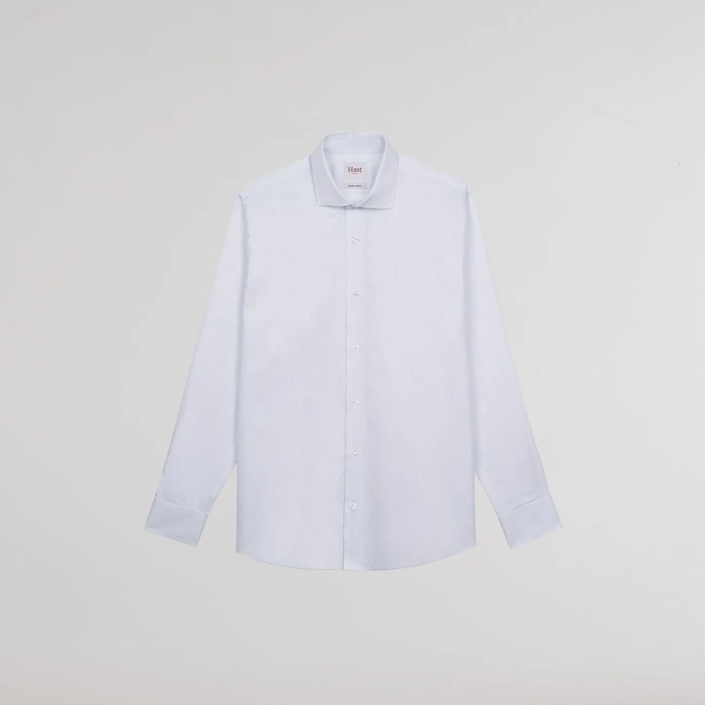 HAST Chemise en twill double retors à fines rayures es> Classique | Chemises Bleues