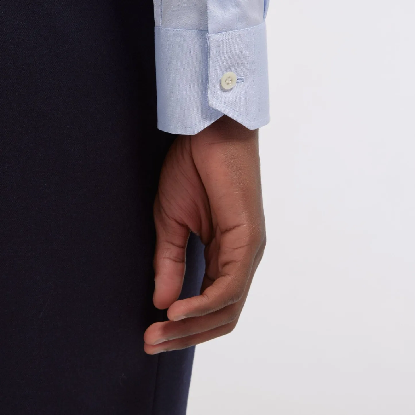 HAST Chemise premium cintrée en pinpoint double retors e> Cintrée | Chemises Bleues