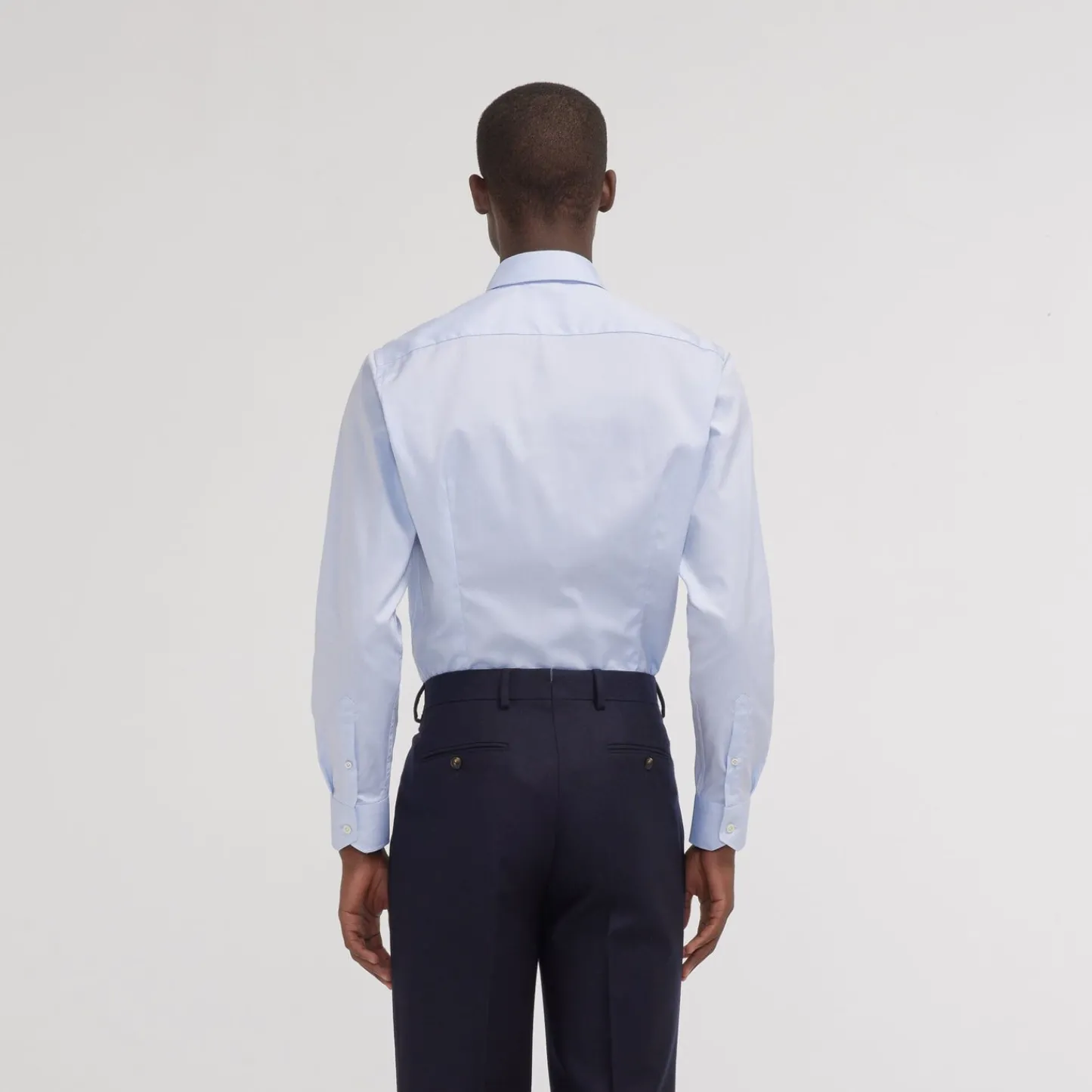 HAST Chemise premium cintrée en pinpoint double retors e> Cintrée | Chemises Bleues