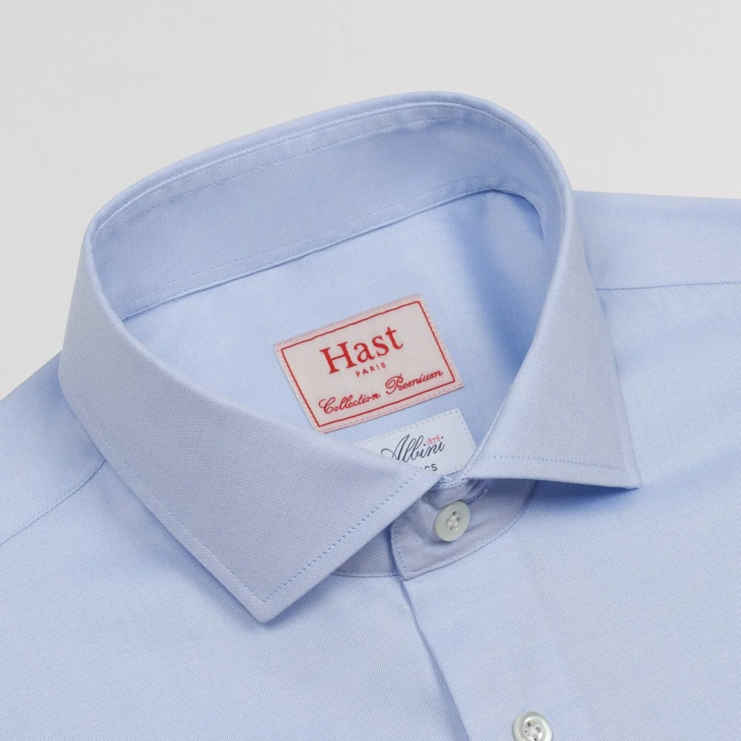 HAST Chemise premium cintrée en pinpoint double retors e> Cintrée | Chemises Bleues