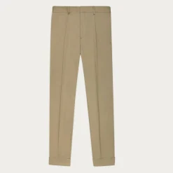 HAST Pantalon à pince en coton beige> Pantalons