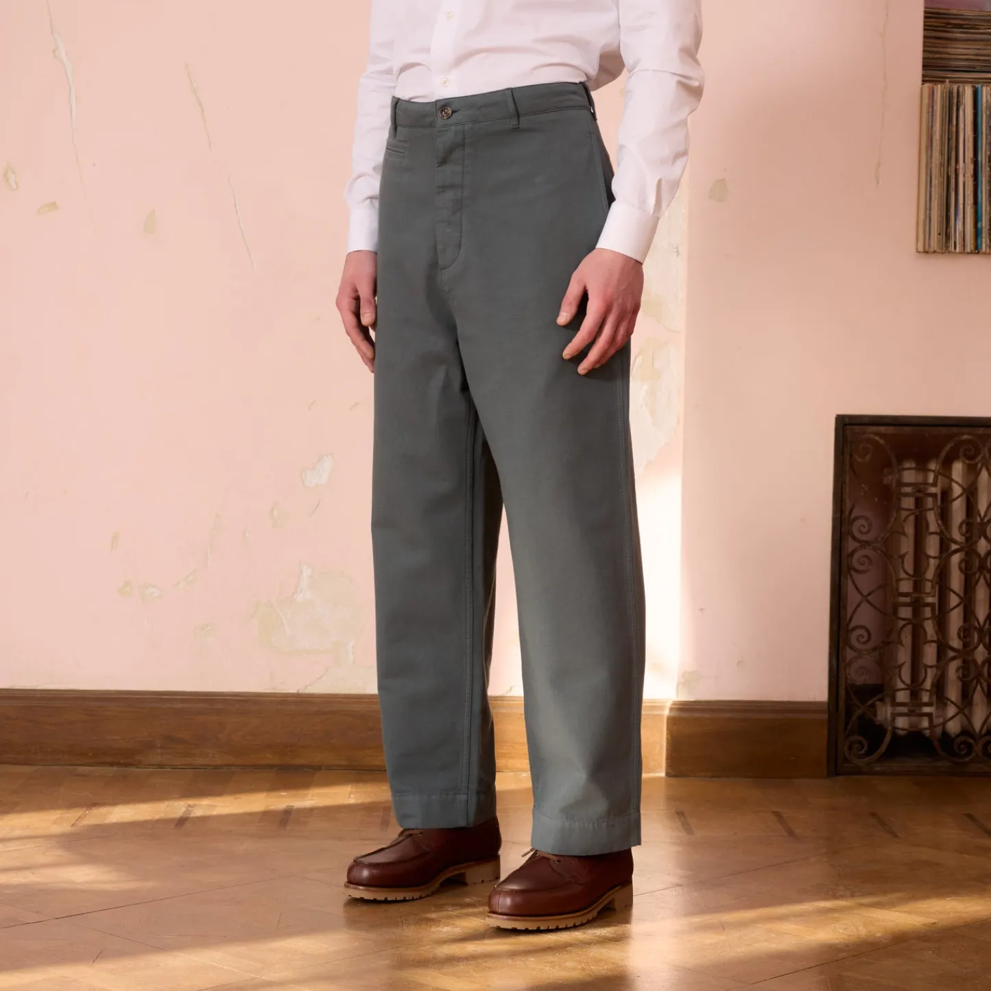 HAST Pantalon large en coton> Pantalons