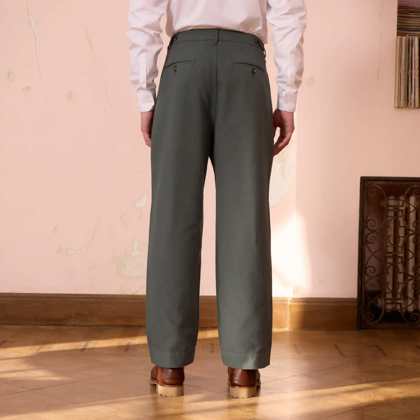 HAST Pantalon large en coton> Pantalons