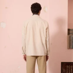 HAST Surchemise en ripstop beige><noscript><img width=