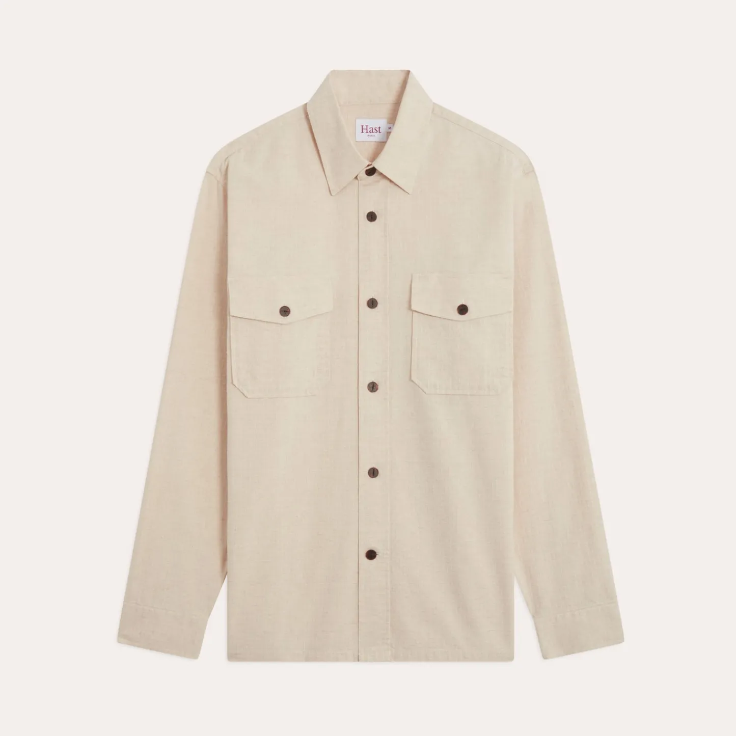 HAST Surchemise en ripstop beige> Surchemises | Chemises Casual