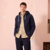 HAST Sweat à capuche zippé marine> Maille