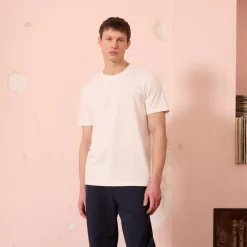 HAST T-shirt en coton et lin écru> Les Essentiels | T-Shirts Et Polos