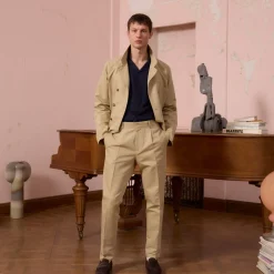 HAST Veste de travail croisée en coton et lin> Vestes De Travail