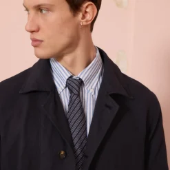 HAST Veste de travail en coton et lin marine><noscript><img width=