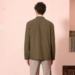 HAST Veste de travail en ripstop japonais kaki><noscript><img width=