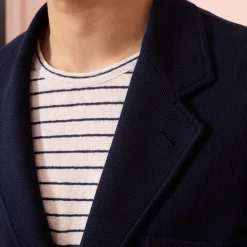 HAST Veste en jersey de coton marine><noscript><img width=